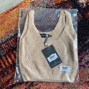Brand New PRETTY LITTLE THING fuzzy top